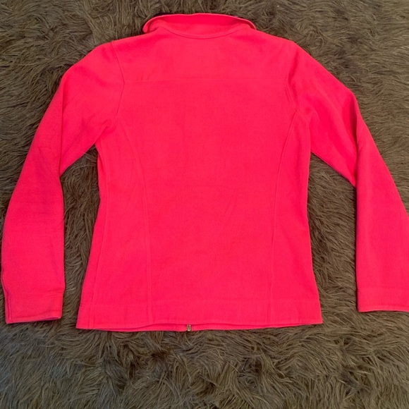 Women's Tommy Bahama Full Zip Lightweight Jacket Size XS Pink w/ Floral Details - Picture 4 of 4